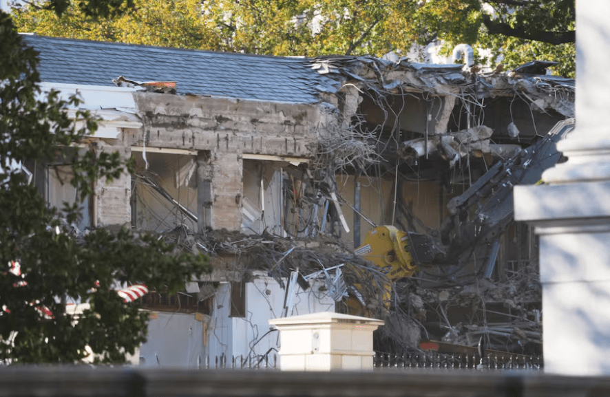 Trump remodela la Casa Blanca: demuele el ala este para construir un salón de&nbsp;fiestas